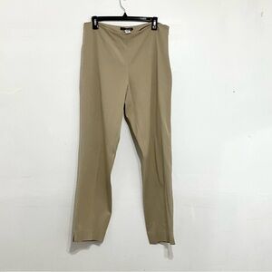 LUXE ELEVEN Women Dress Pants Straight Leg Beige Side Closure Mid Rise Size 10